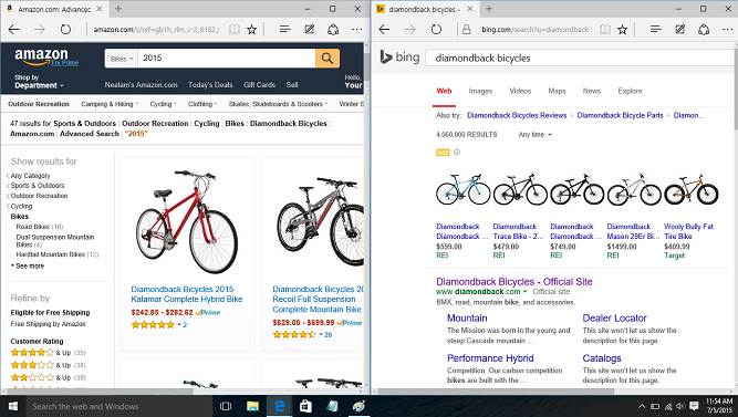 Snap window to side of screen