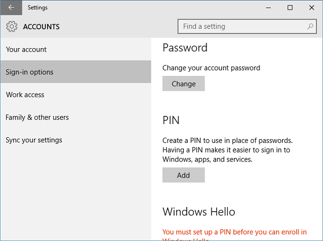 changing my microsoft account password windows 10